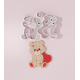 Valentine – Sweet Boy Bear with Heart Cookie Cutter