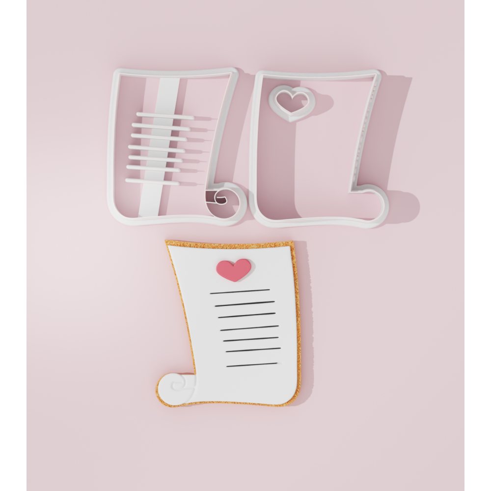 Valentine –  Love Letter Cookie Cutter