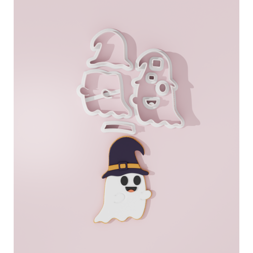 Halloween – Ghost with Witch Hat Cookie Cutter