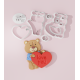 Valentine – Boy Bear holding Heart Cookie Cutter