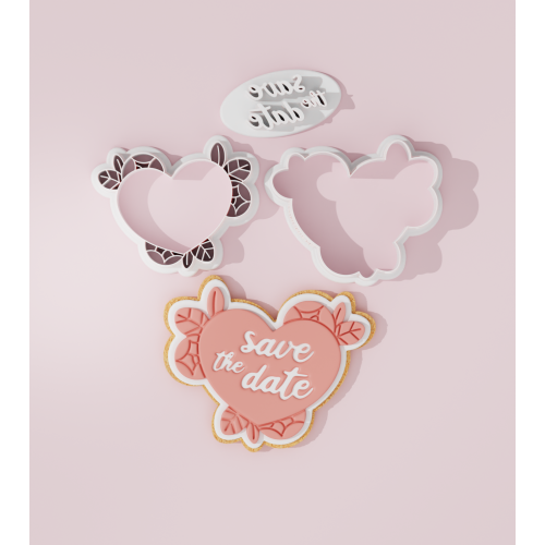 Wedding – Save the Date Heart Cookie Cutter