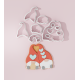 Valentine Gnome Couple Cookie Cutter