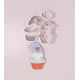 Valentine Cupcake Gnome Cookie Cutter