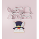 Top Hat Bunny Cookie Cutter