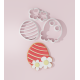 Easter Egg with Flowers Cookie Cutter