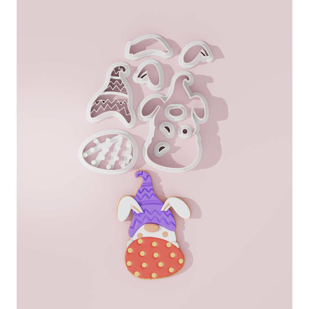 Easter Gnome with Egg Cookie Cutter