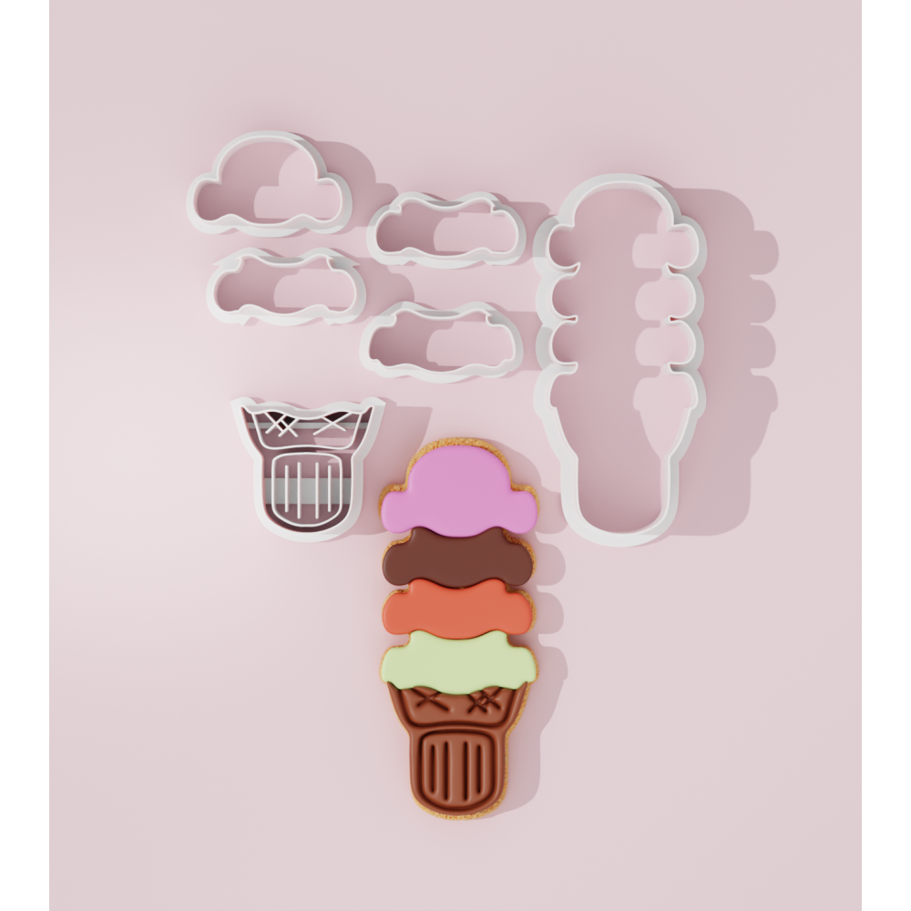Summer – Ice Cream #8 Cookie Cutter