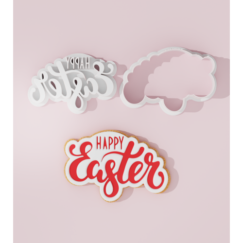 Happy Easter Cookie Cutter Stamp