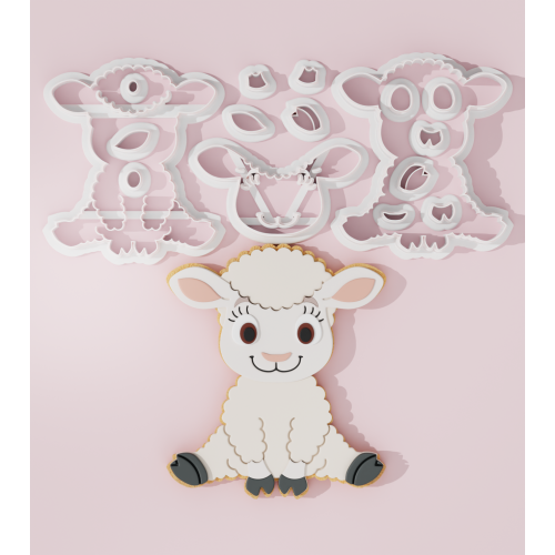 Easter – Sheep #4 Cookie Cutter