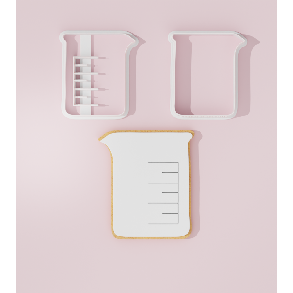 Chemistry -Beaker Cookie Cutter Stamp