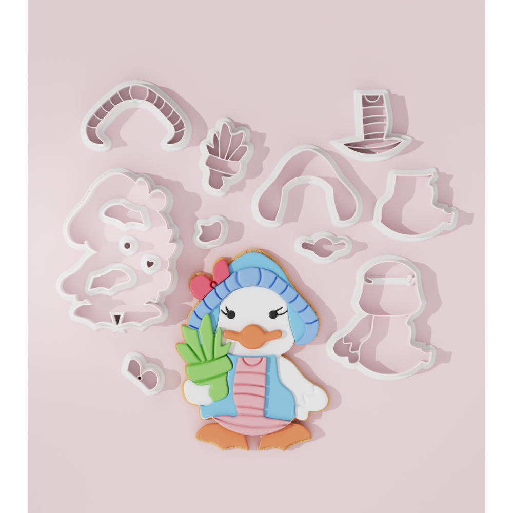 Doris the Easter Duck Cookie Cutter