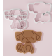 Vintage Monkey Cookie Cutter Stamp