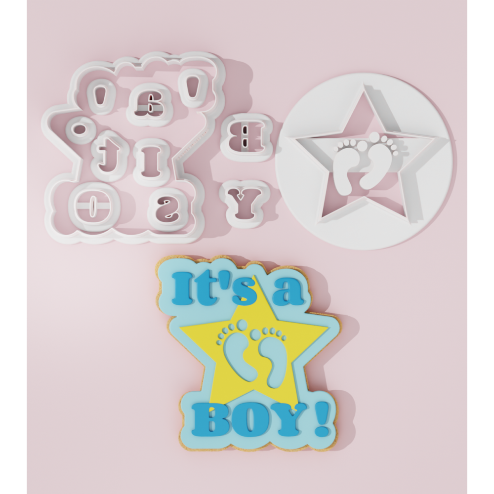 It’s a Boy Banner Cookie Cutter