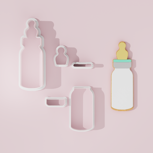 Baby Shower – Simple Baby Bottle Cookie Cutter