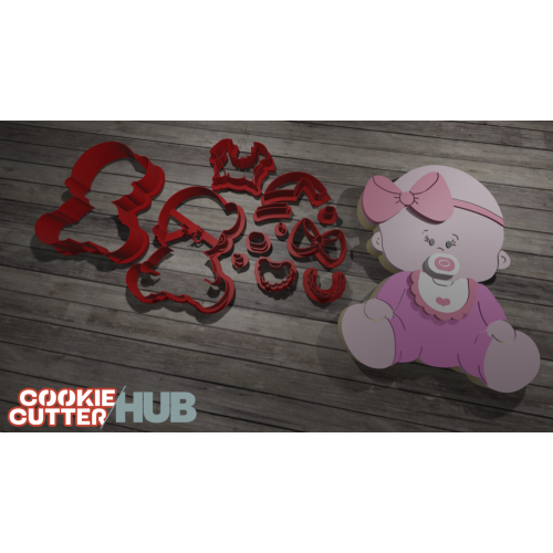 Baby Shower – Baby Girl Cookie Cutter