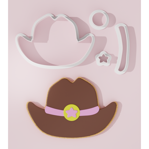 Sheriff Hat Cookie Cutter