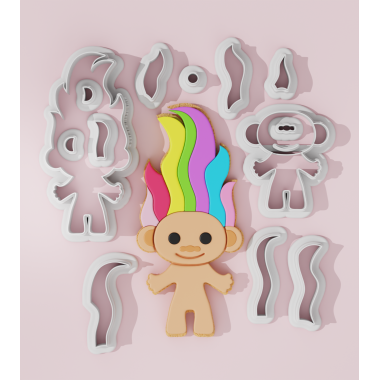 Half Rainbow Cloud Cookie Cutter