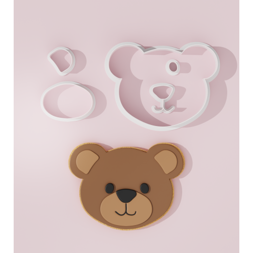 Bear Face no3 Cookie Cutter