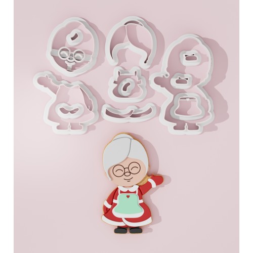 Santa Lady Cookie Cutter 106