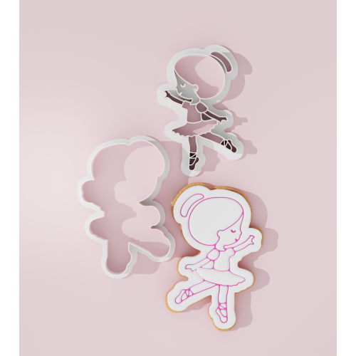 Ballerina Cookie Cutter Stamp