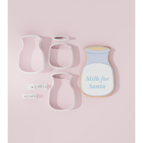 Milk for Santa Cookie Cutter