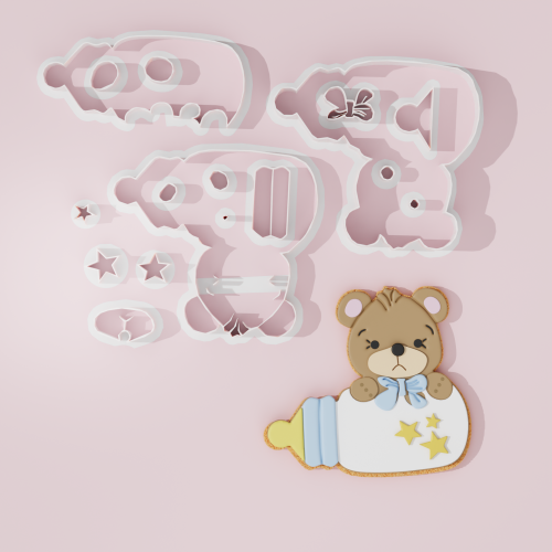 Baby Shower – Baby Bottle #4 Cookie Cutter