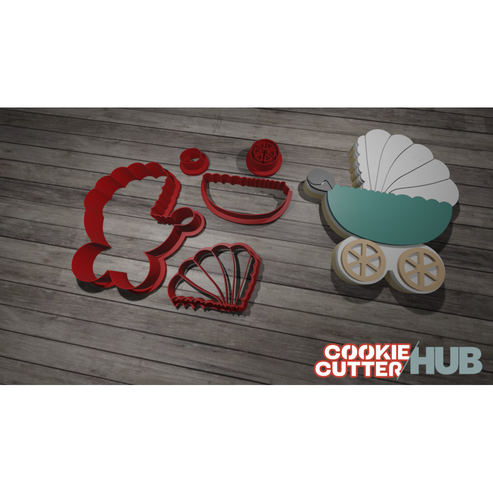 Baby Shower – Baby Carriage #1 Cookie Cutter