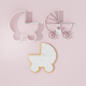 Baby Carriage #4 Cookie Cutter Stamp