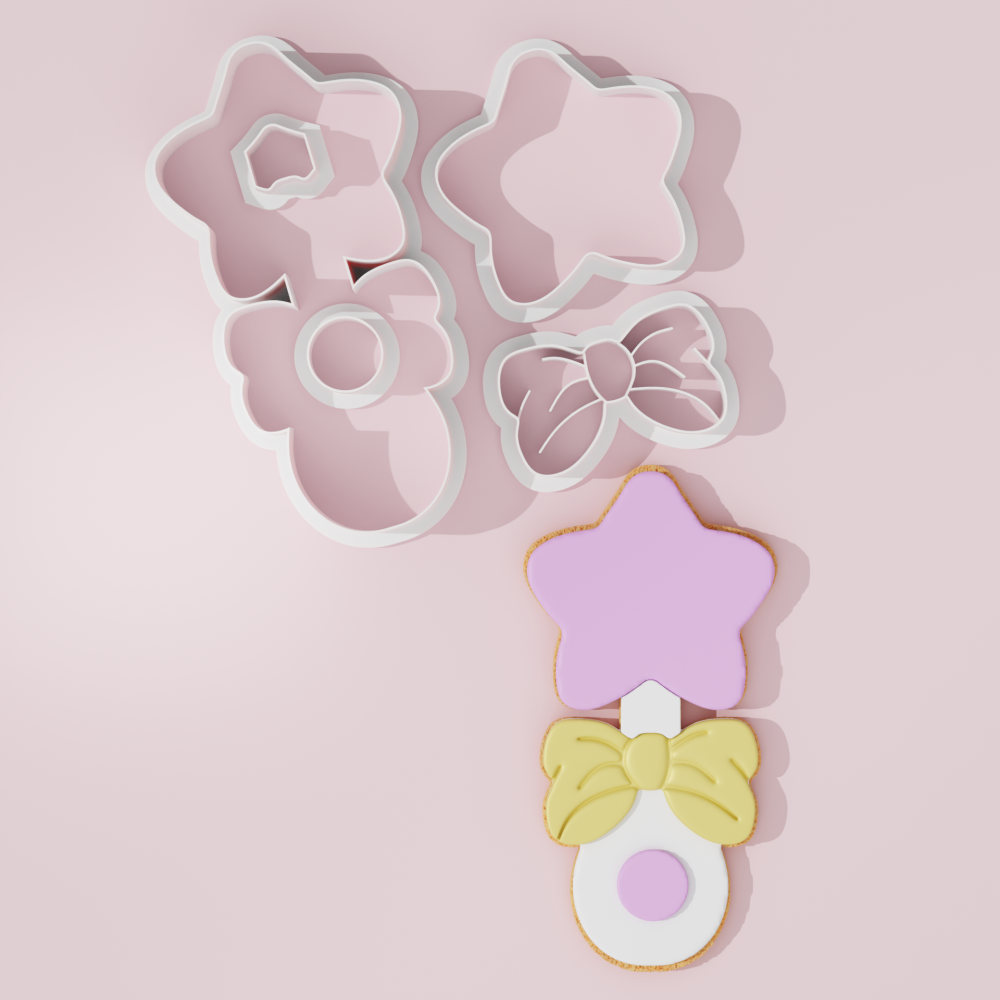 Baby Shower – Rattle with Star Cookie Cutter