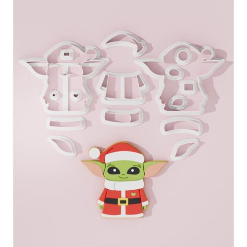 Christmas Yoda Cookie Cutter