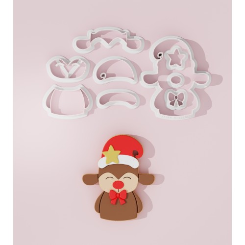 Minimal Reindeer Cookie...