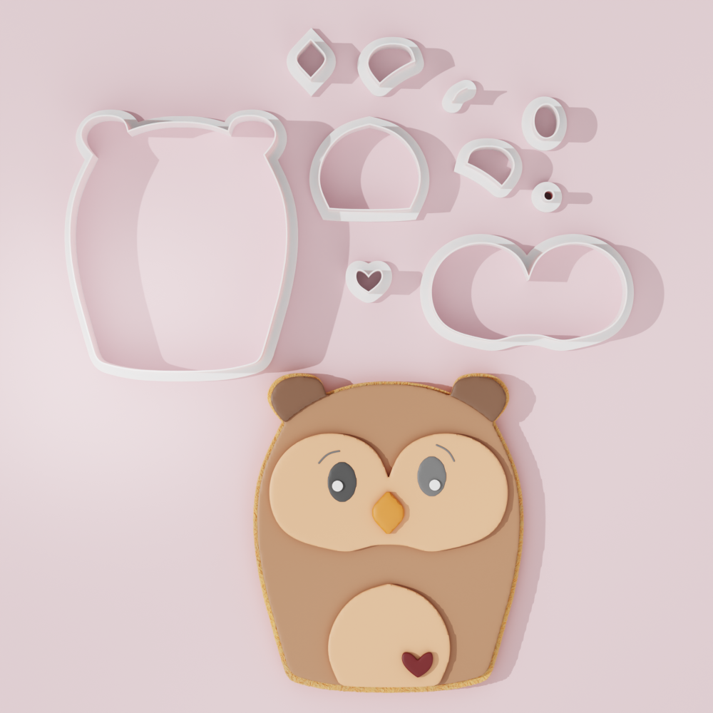 Chubby Owl Cookie Cutter