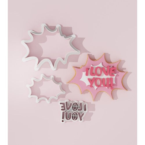 Love Banner Cookie Cutter 105