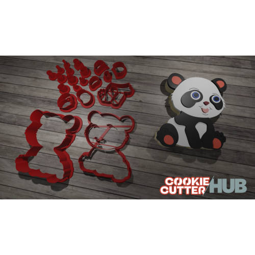 Panda #4 Cookie Cutter