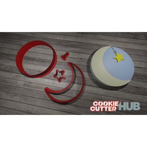 Baby Shower – Moon and Star Cookie Cutter