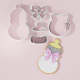 Baby Shower – Stylish Baby Bottle with Bow Cookie Cutter