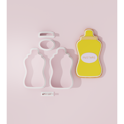 Mustard Bottle Cookie Cutter