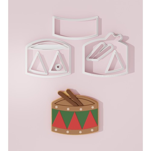 Christmas Drum Cookie Cutter