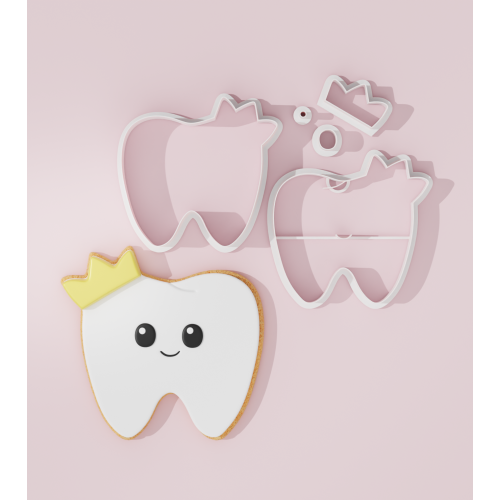 Tooth with Crown Cookie Cutter