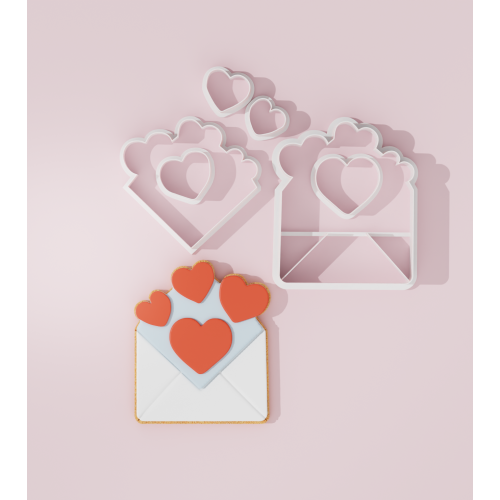 Valentine – Love Letter #1 Cookie Cutter