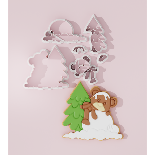 Christmas Bear Cookie Cutter