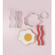 Valentine – Egg and Bacon Couple Cookie Cutter Set