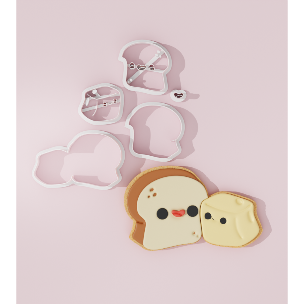 Valentine – Bread and Butter Couple Cookie Cutter