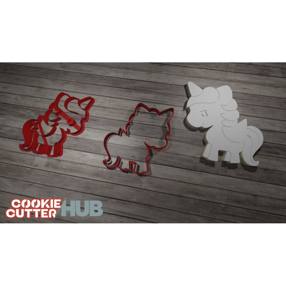 Unicorn #1 Cookie Cutter Stamp