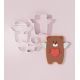 Valentine – Bear with Heart #1 Cookie Cutter