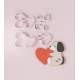 Valentine – Dog with Heart Cookie Cutter