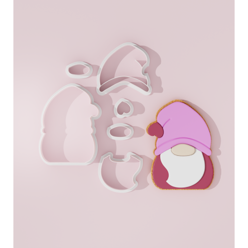 Valentine – Gnome #1 Cookie Cutter