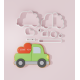 Valentine – Truck with Hearts Cookie Cutter