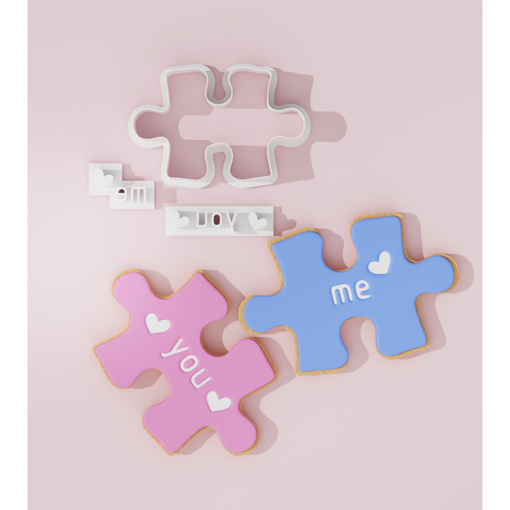 Valentine – Puzzle You and Me Cookie Cutter