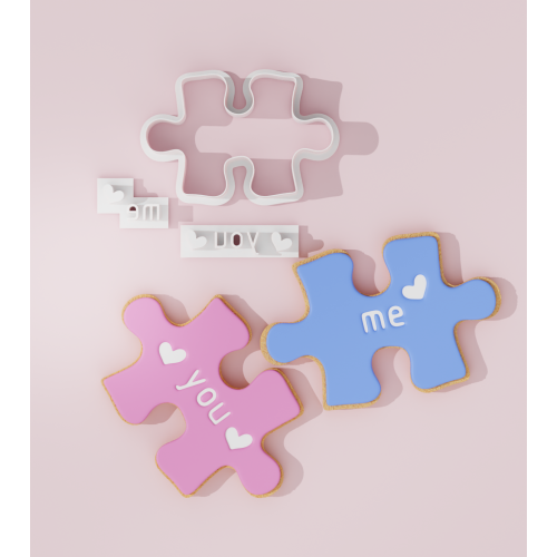 Valentine – Puzzle You and Me Cookie Cutter